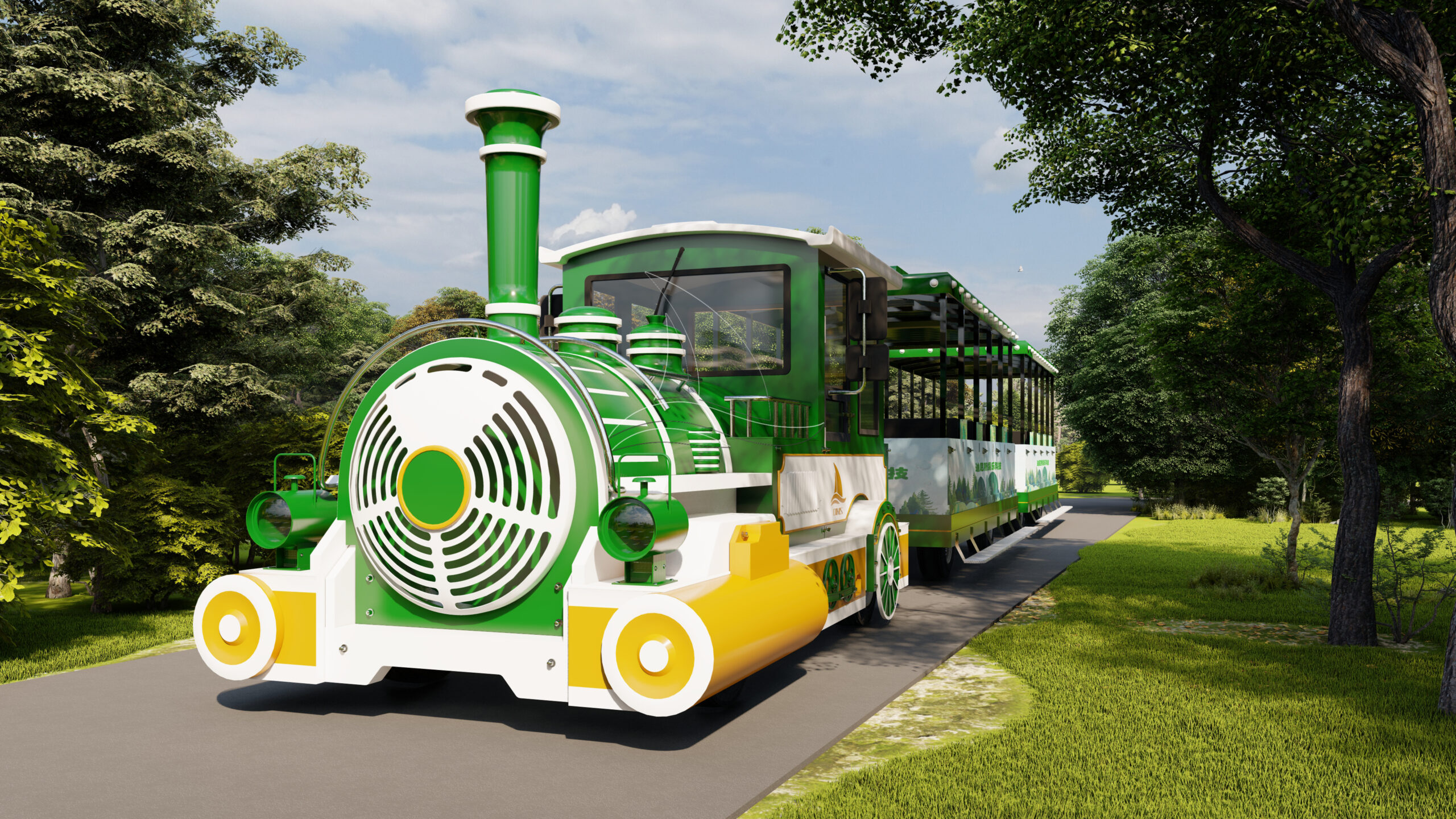 large sightseeing train without track for sale