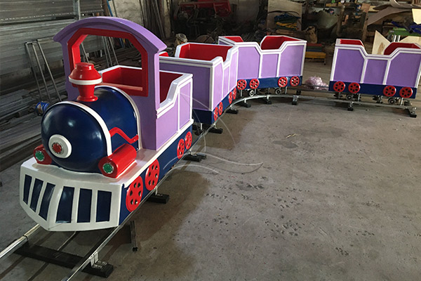small rideable train indoor