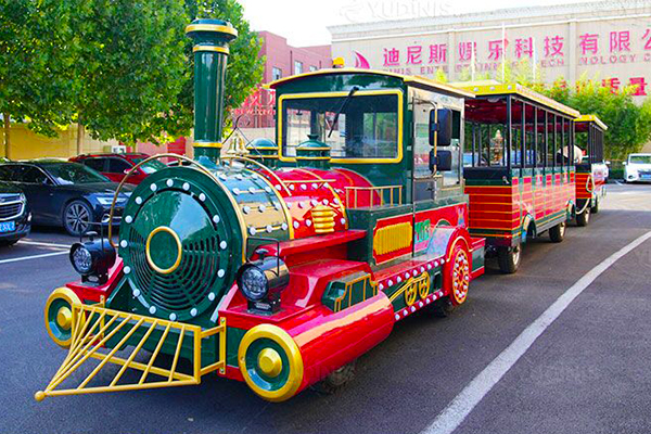 attractive trackless train for Algerian client