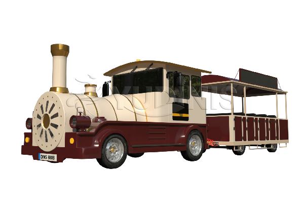 simple style large tourist train ride