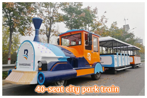 40-seat city park trackless train
